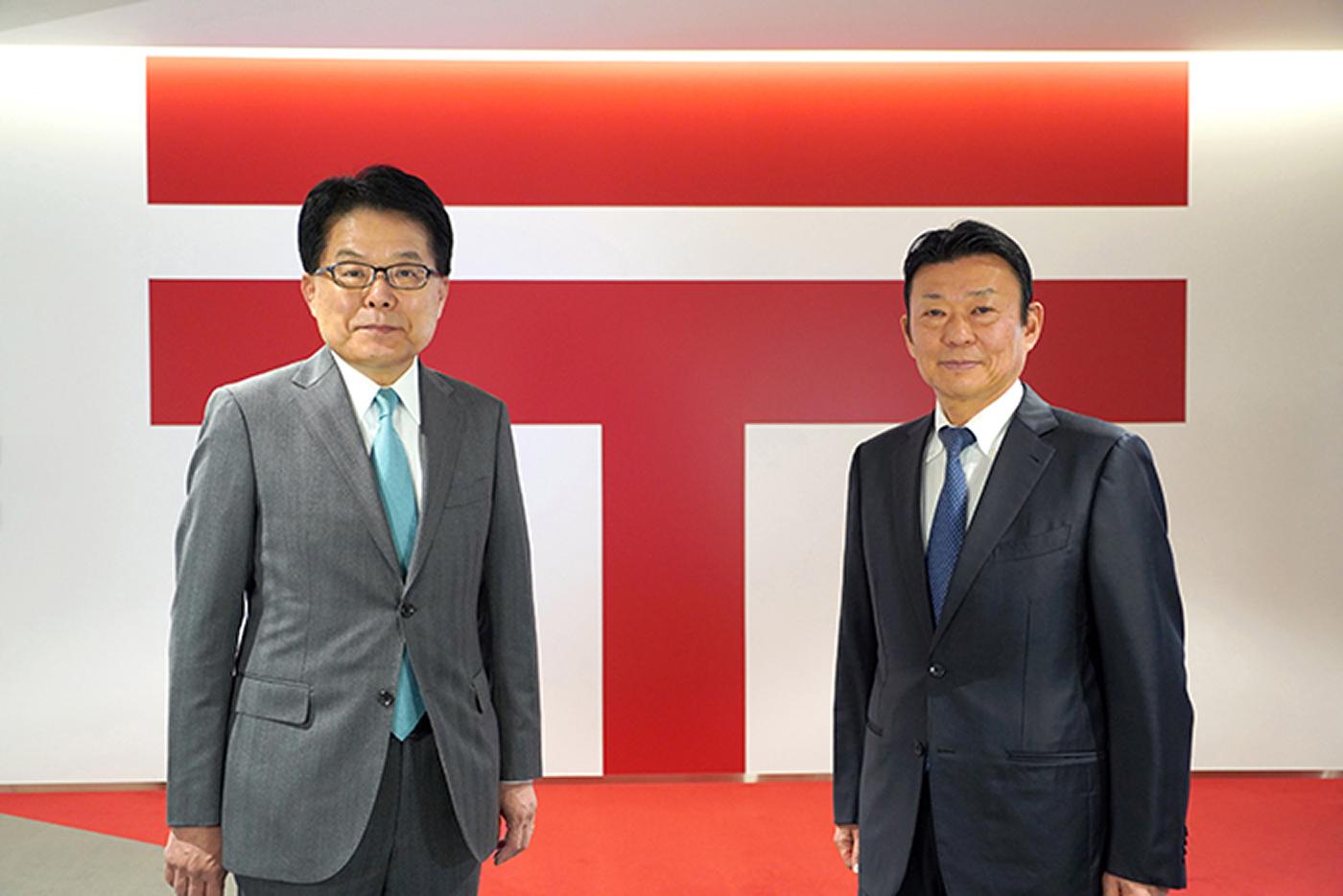 増田 寬也社長と守本 正宏社長