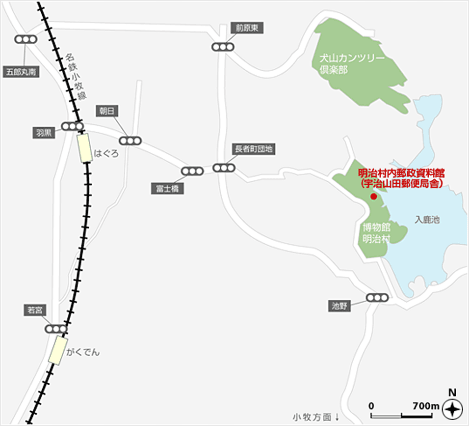 明治村内アクセスマップ