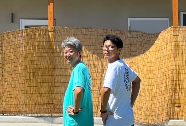 女川みらい創造株式会社 ：（左）阿部社長、（右）光井さん