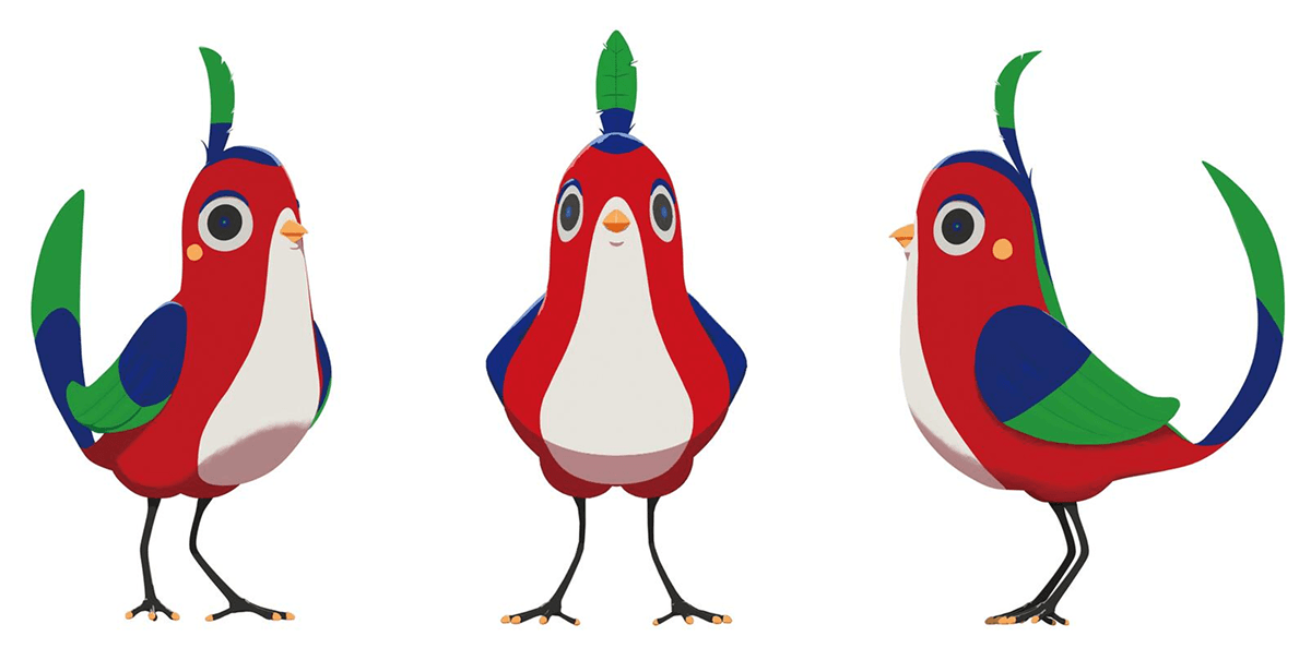 3色の鳥 チッチチ