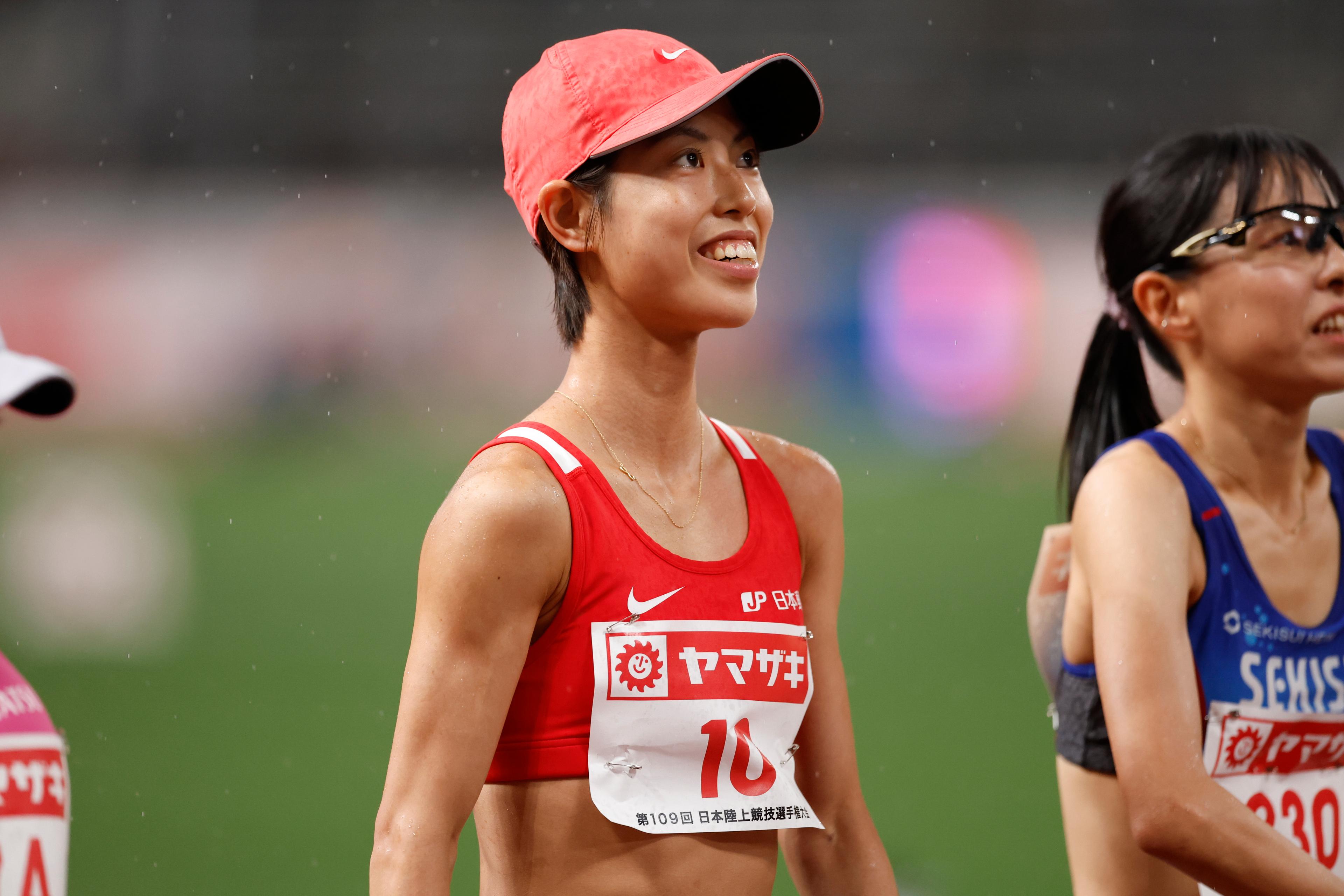 競技中の廣中選手の写真