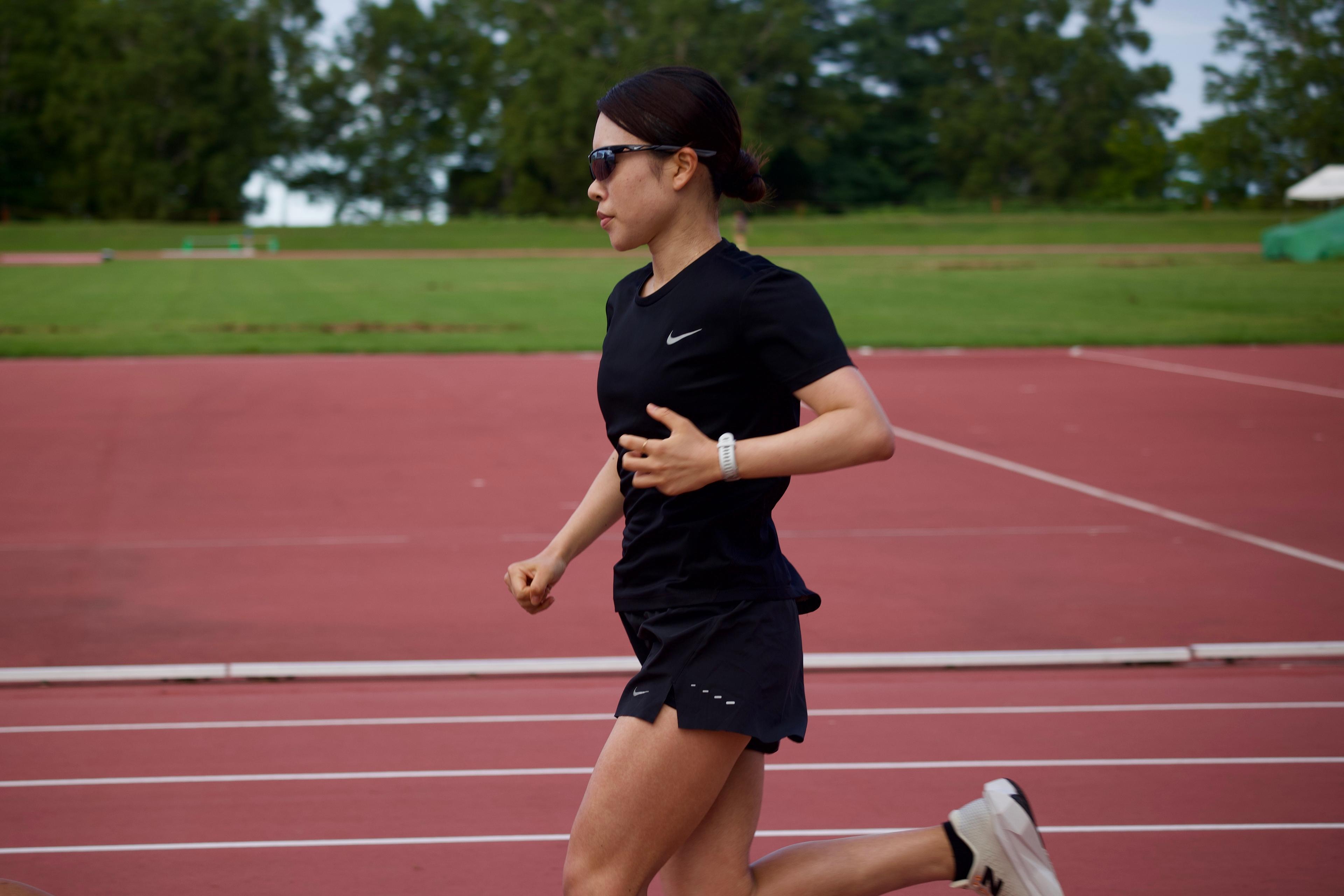ランニング中の太田選手の写真