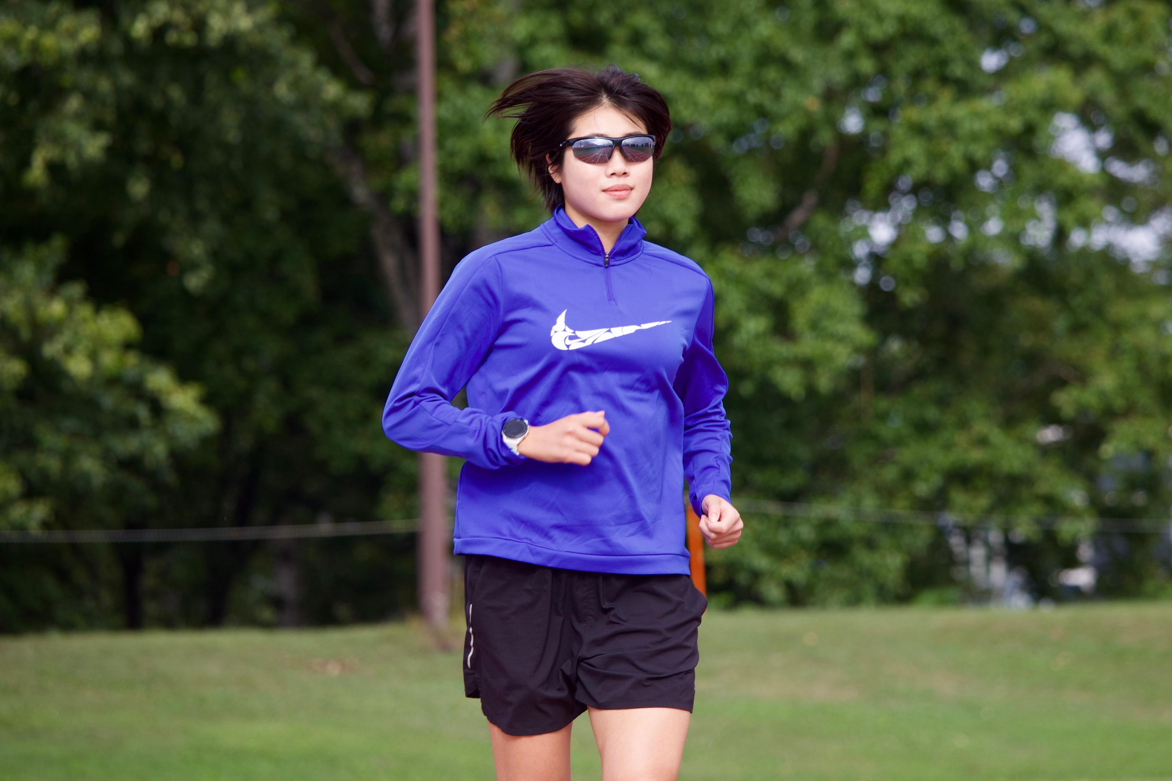 ランニング中の和田選手の写真