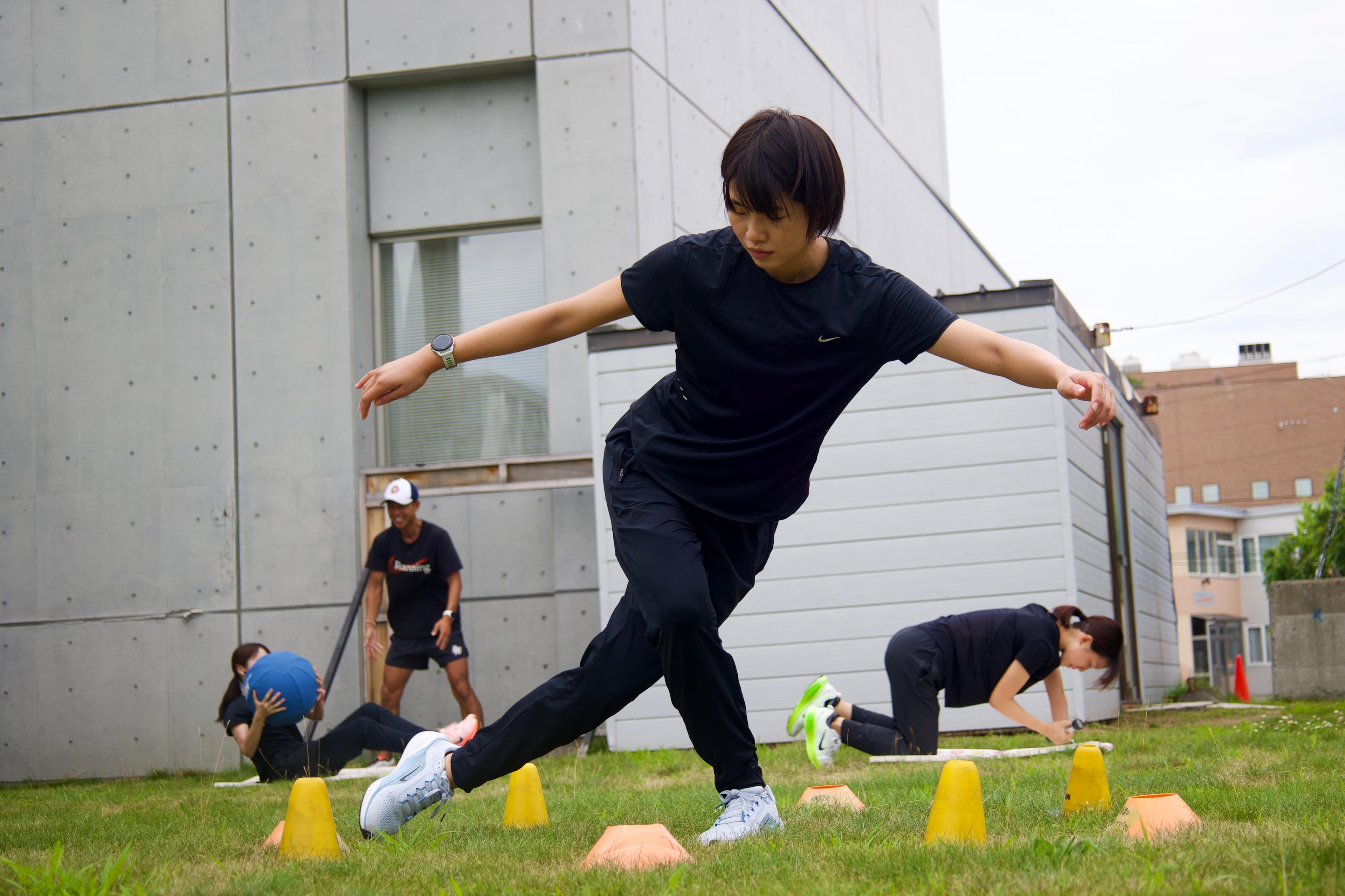 練習中の和田選手の写真