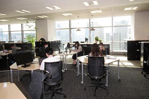 日本郵政不動産のフリーアドレス(例)