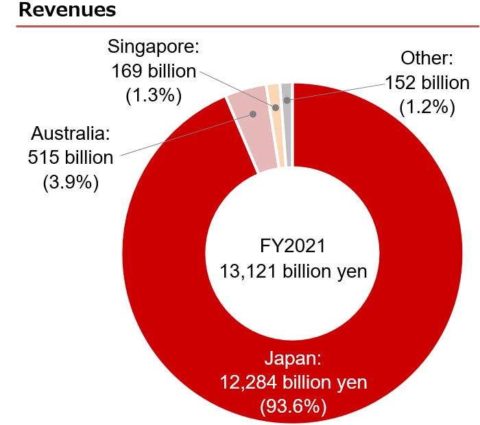 Pie chart of income amount
